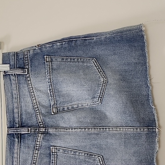 Frame Denim Skirts Women's Le Mini Raw Edge Denim Jean Skirt Size 27 - Picture 11 of 16
